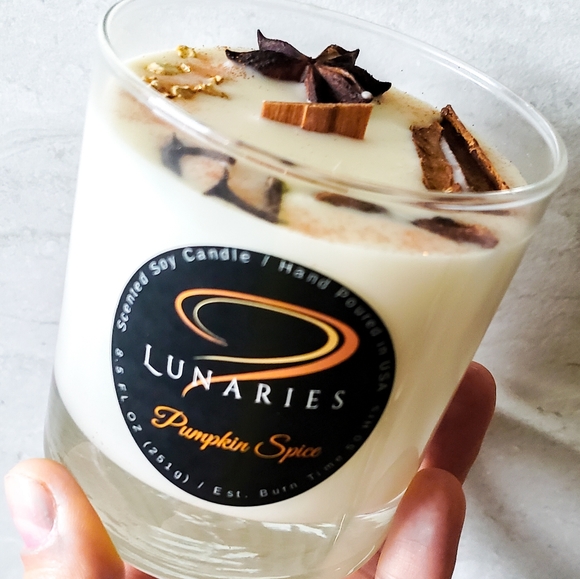 Pumpkin Spice Soy Candle w/ Wood Wick - Picture 8 of 16